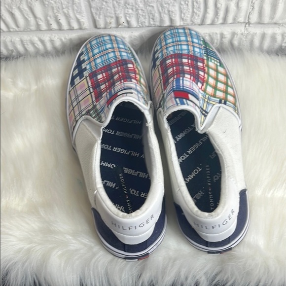 Tommy Hilfiger Plaid Slip-On Sneakers - Picture 2 of 3